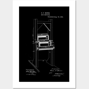 Belt Conveyer Vintage Patent Hand Drawing Posters and Art